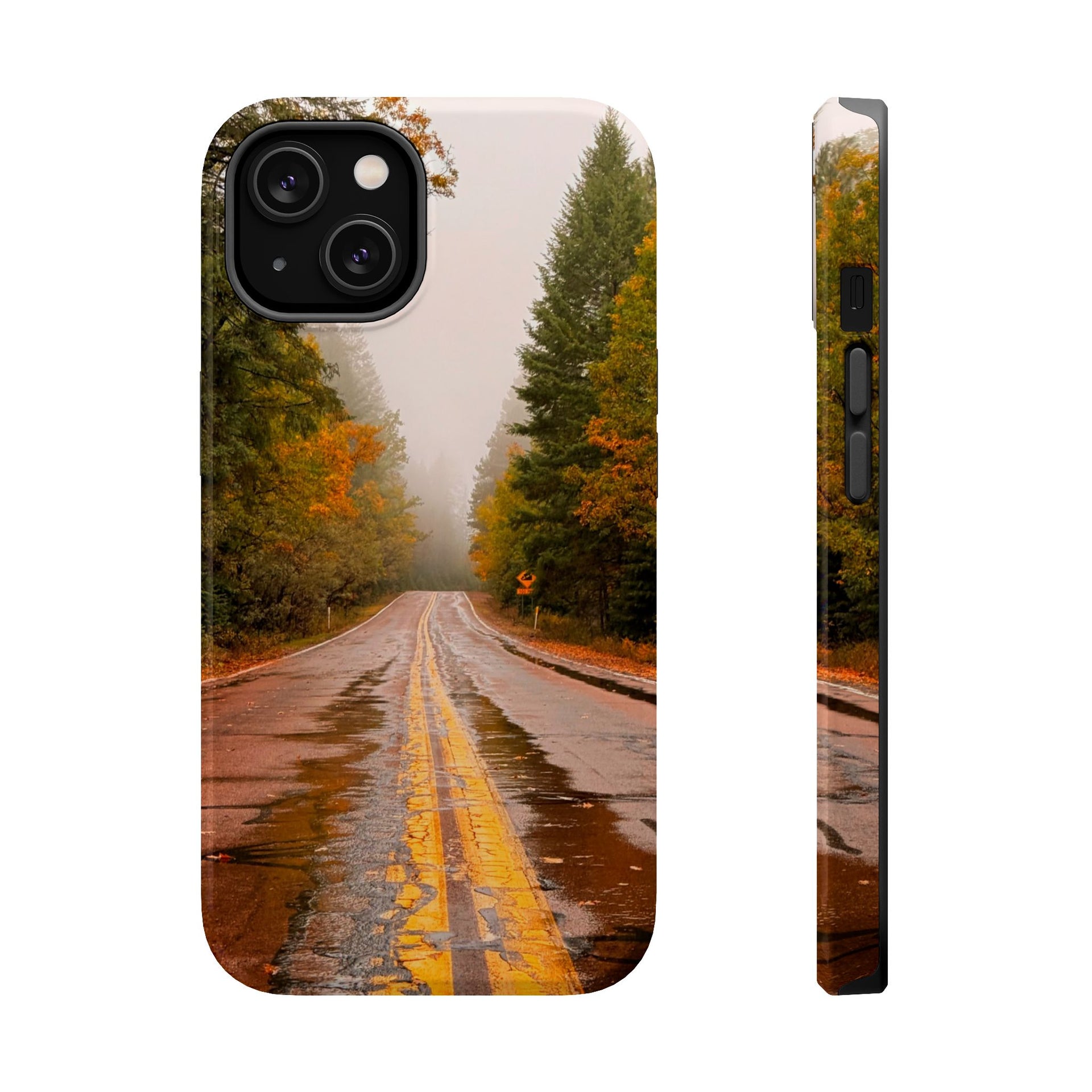 Road Through Autumn Magnetic Impact-Resistant Phone Case