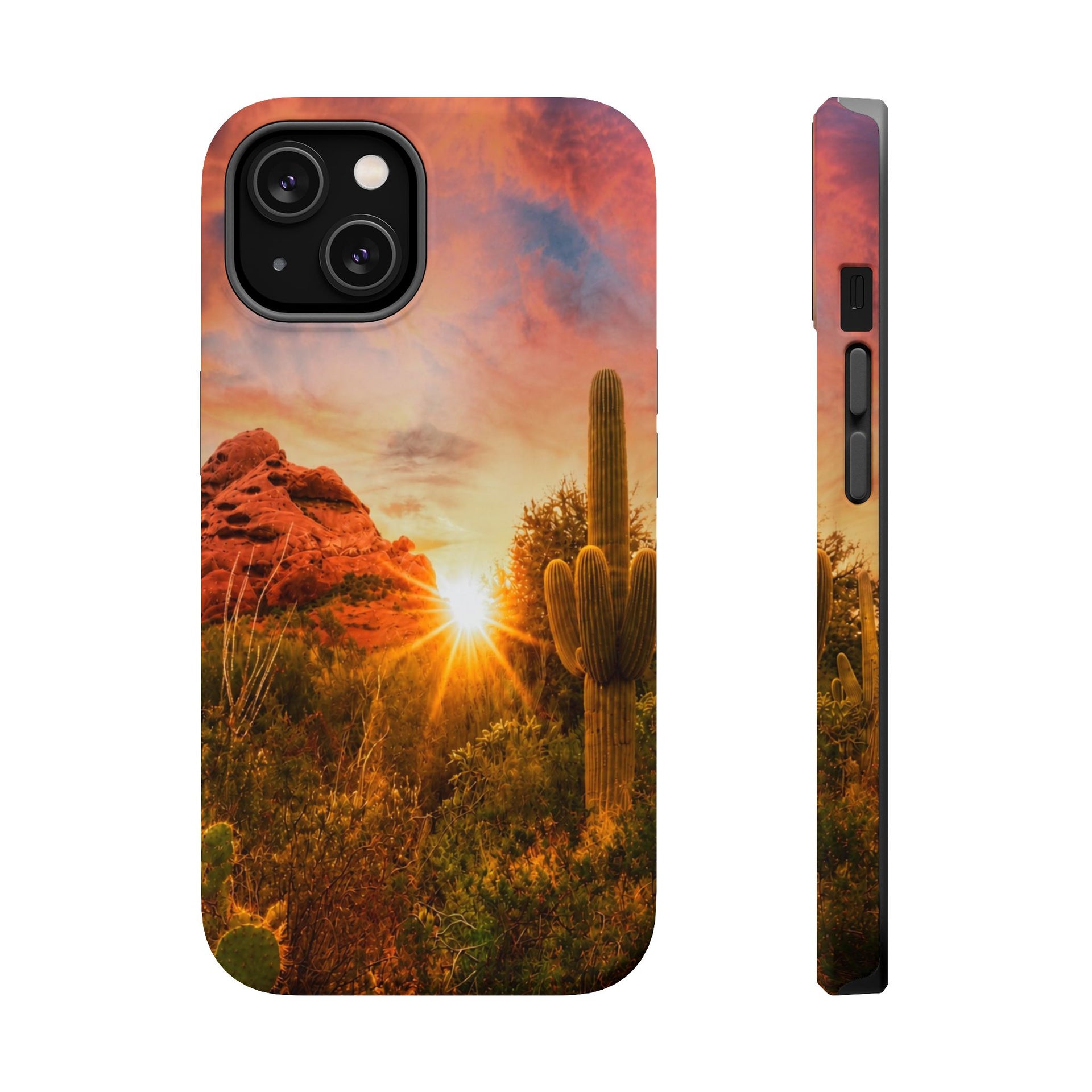 Desert Sunset Phone Case — Magnetic Impact-Resistant iPhone Cover