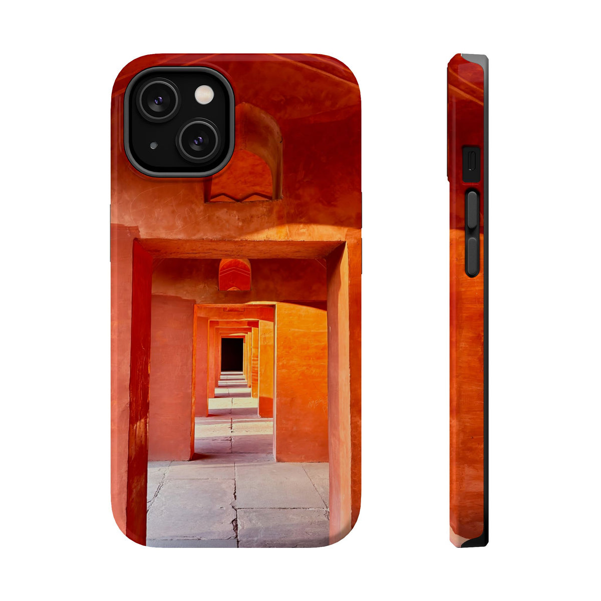 Phone Case — Red Archway Corridor Magnetic Impact-Resistant Case