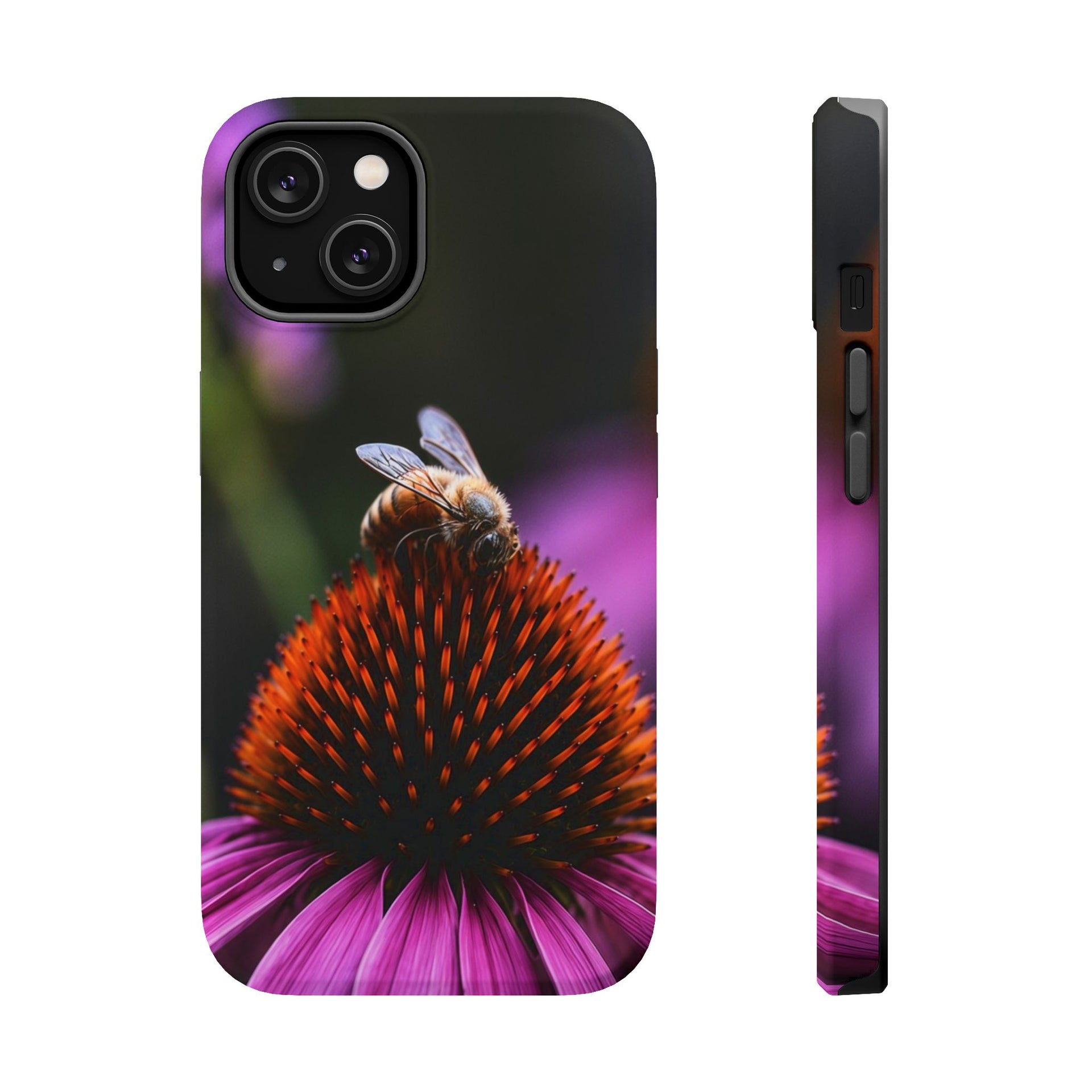 Floral Bee Magnetic Impact-Resistant Phone Case
