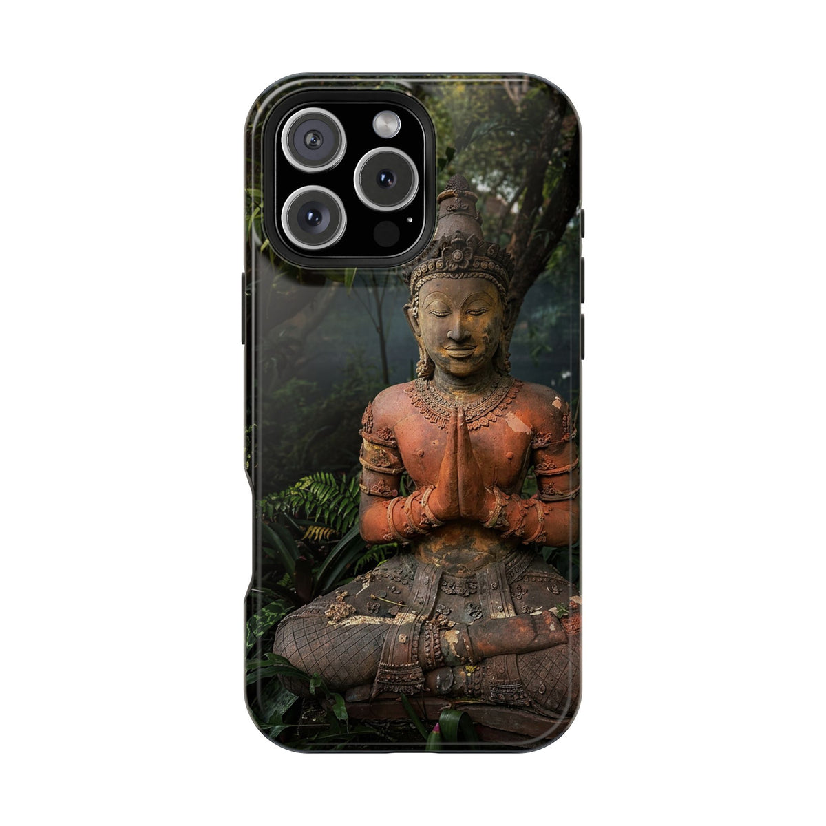 Buddha Statue Magnetic Phone Case — Impact‑Resistant Zen Protective Case