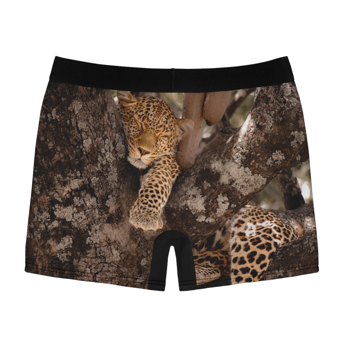 Leopard & Crocodile Allover Print Boxer Briefs | Wildlife Safari AOP