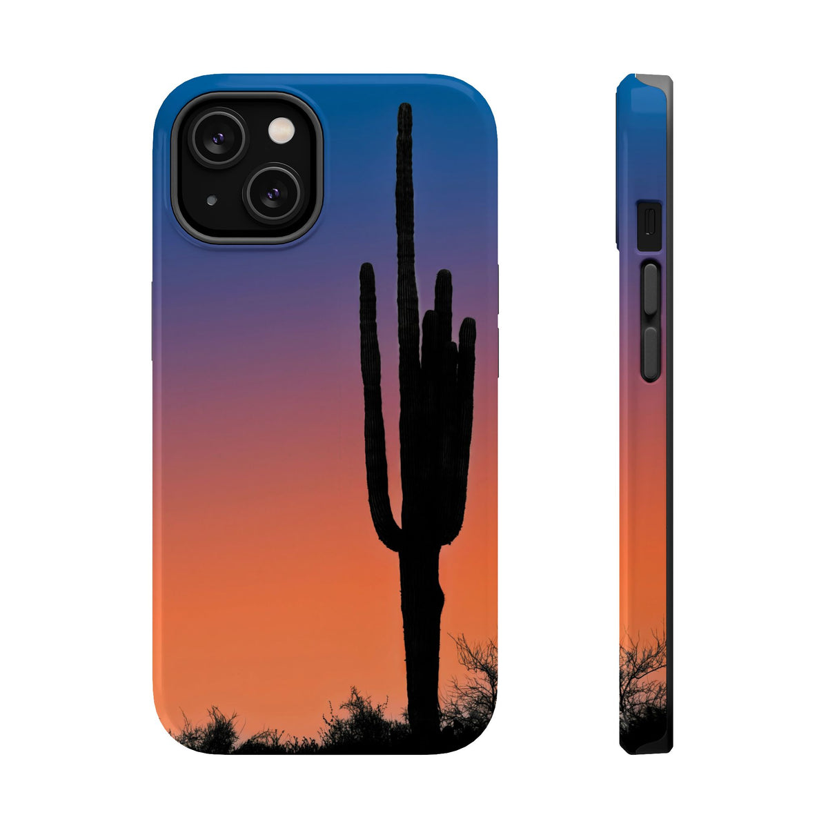 Desert Sunset Cactus Phone Case — Magnetic Impact-Resistant