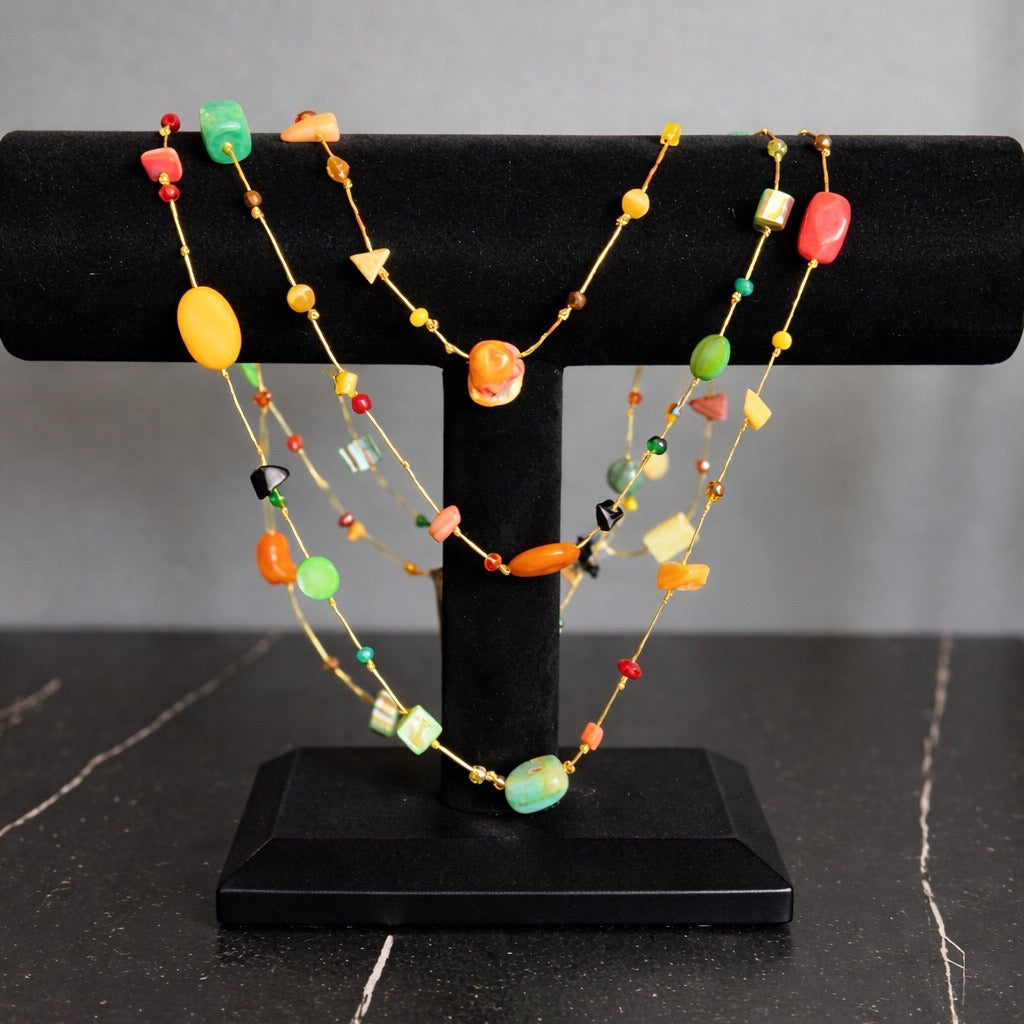 Jubilant Stone Beaded Necklace