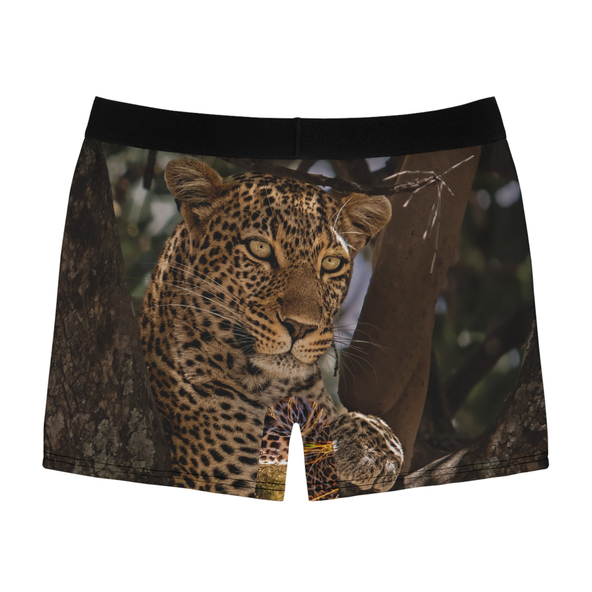 Leopard Print Boxer Briefs — All-Over Wildcat Men's Boxer Briefs