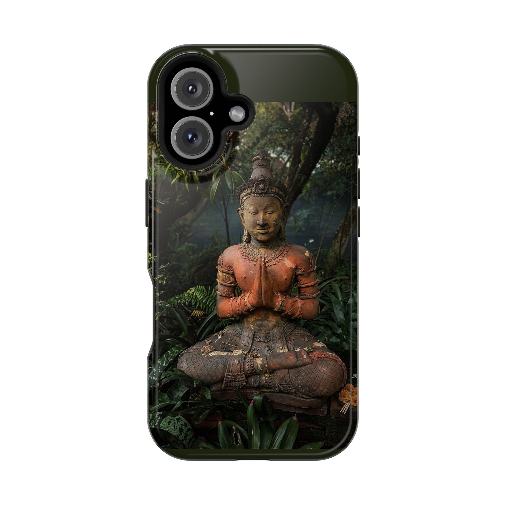 Buddha Statue Magnetic Impact Phone Case — Protective Spiritual Zen Design