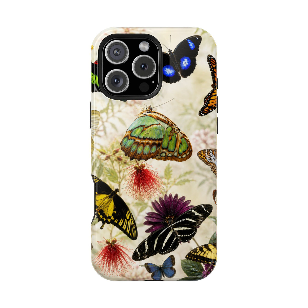 Butterfly Garden Magnetic Impact Phone Case — Maggie’s Photo-Real Vintage Floral Protection