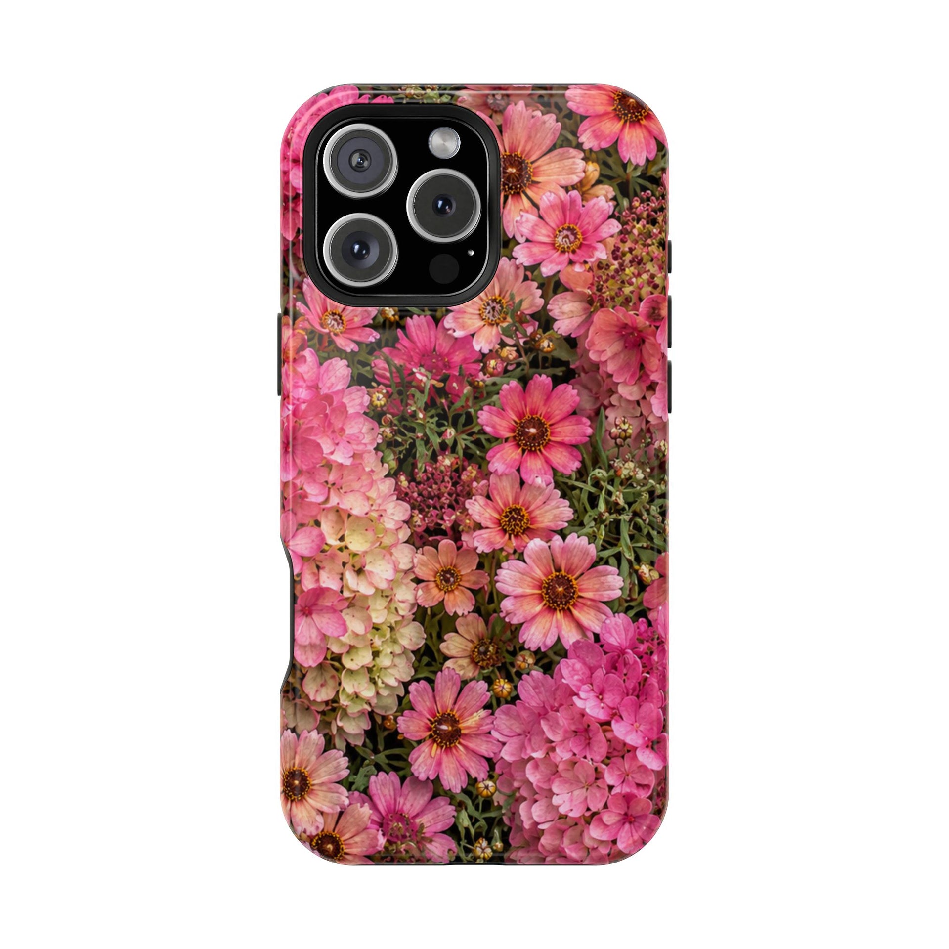 Floral Pink Daisies Magnetic Impact-Resistant Phone Case — Maggie’s Photo Collection