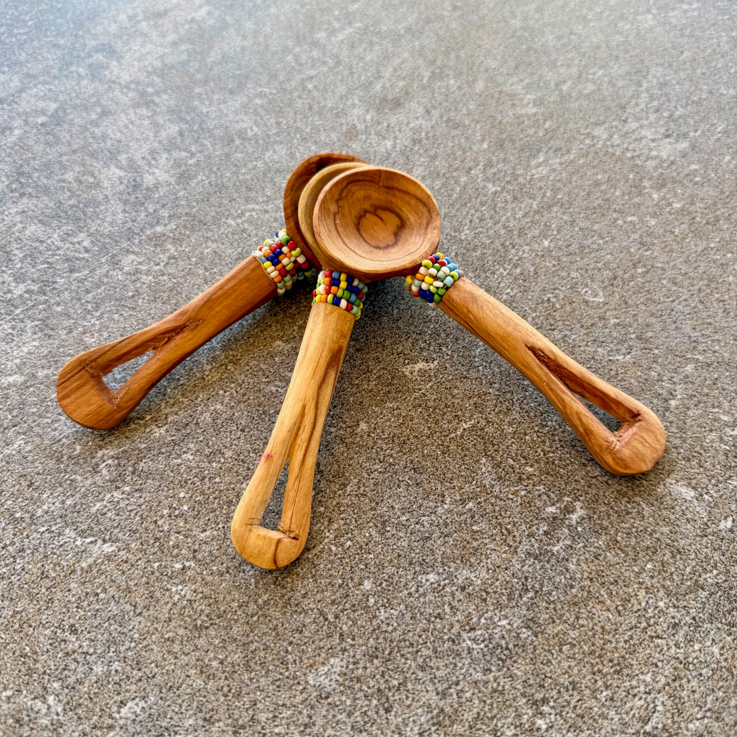 Mini Beaded Rosewood Spoon