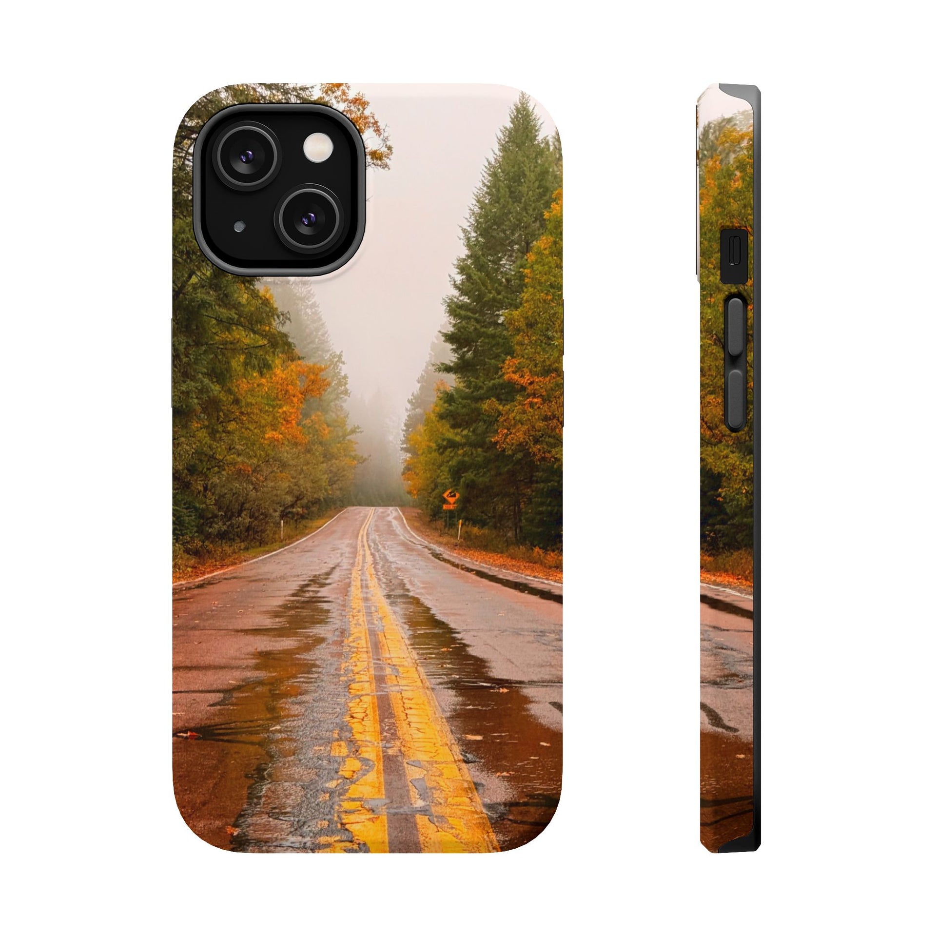 Road Through Autumn Magnetic Impact-Resistant Phone Case