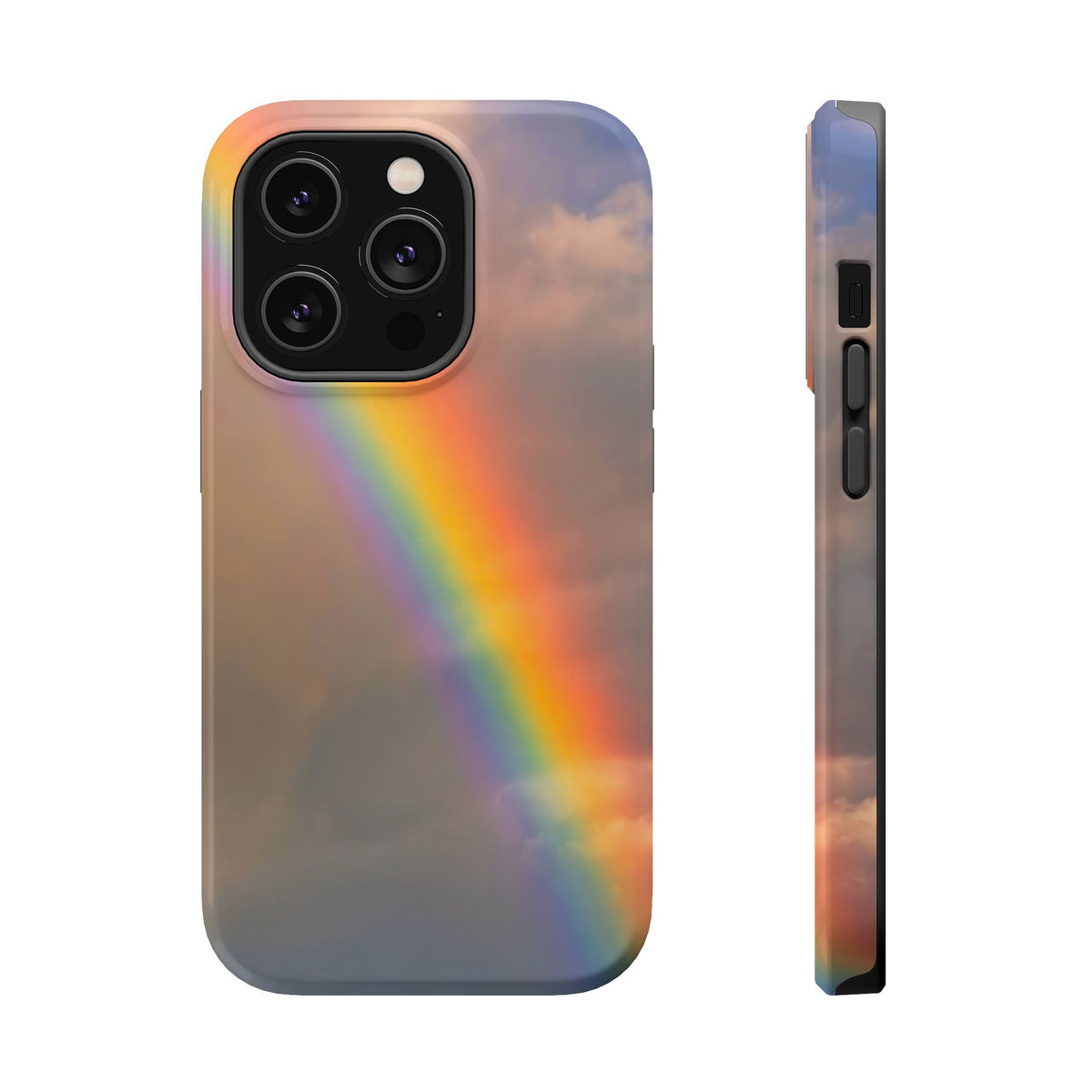 Rainbow Sky Magnetic Phone Case — Impact‑Resistant Protective Cover (Photo from Maggie’s Collection)