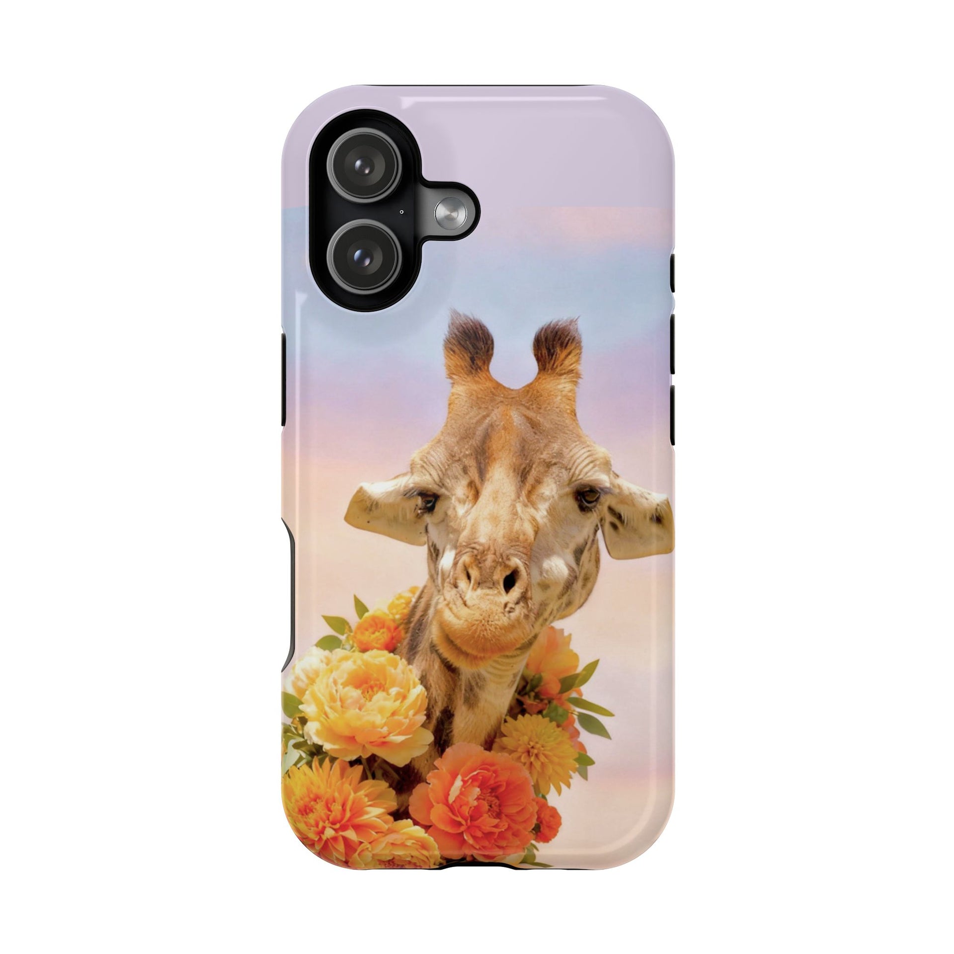 Giraffe Floral Phone Case — Cute Pastel Animal iPhone Cover