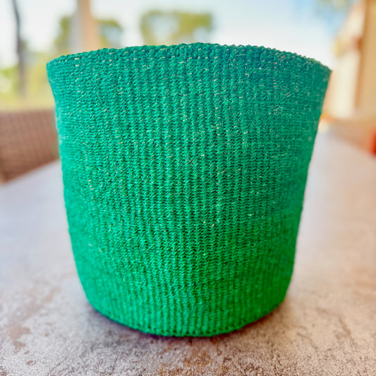 Kitui Basket – Large Handwoven (Safari Green)