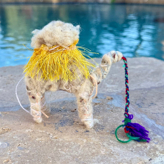 Handmade Sahara Desert Camel – “Lalou”