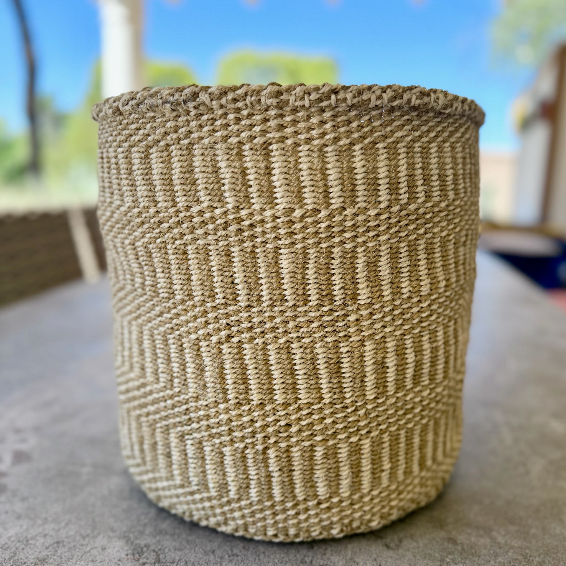 Kitui Basket – XL Handwoven (Natural Ecru Woven)