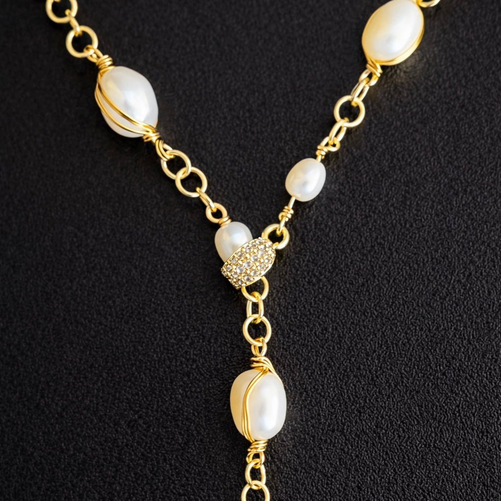 Luminous Path Pearl Necklace