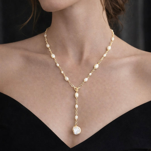 Luminous Path Pearl Necklace