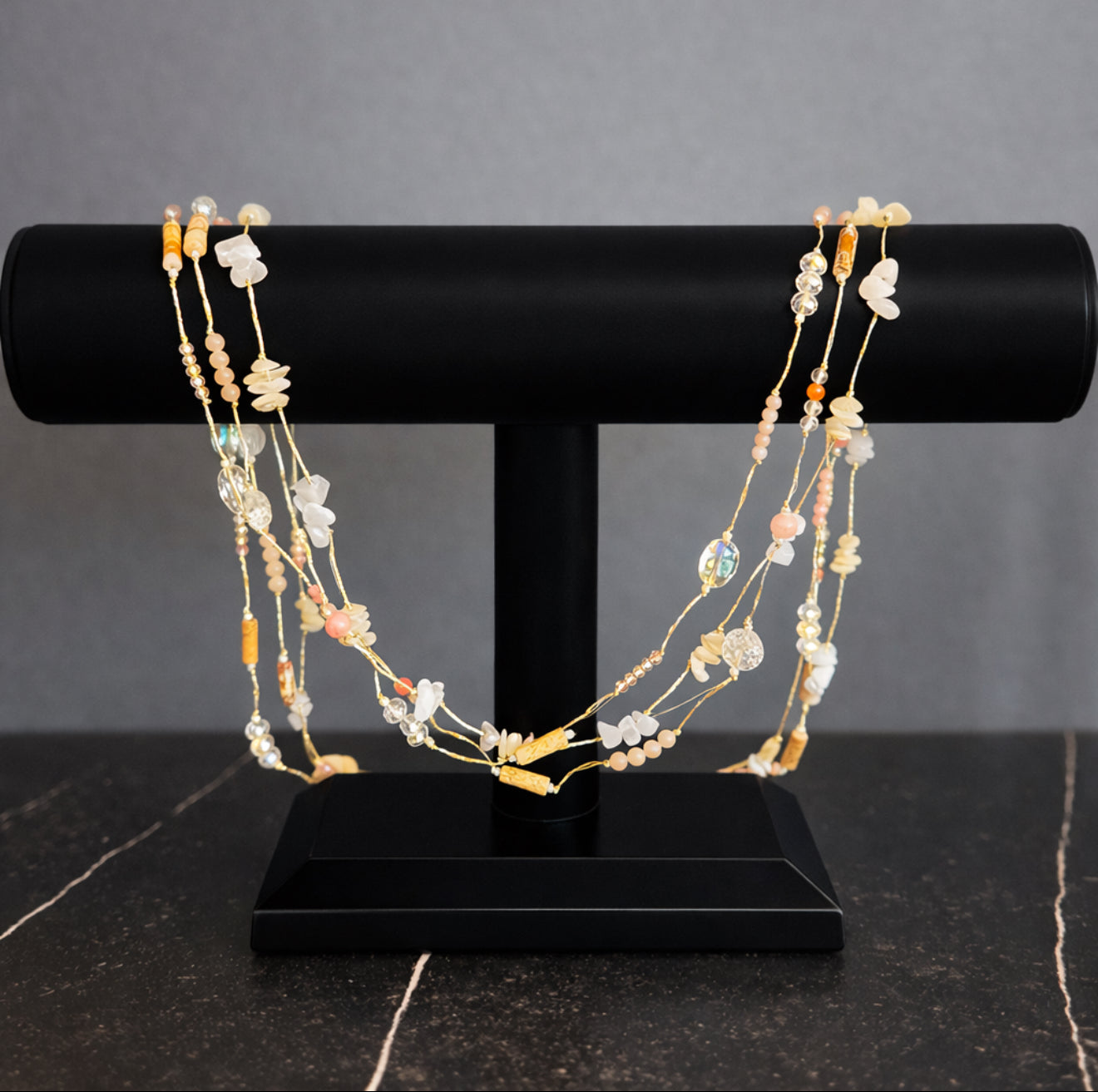 Sea Glass Drift Layered Necklace