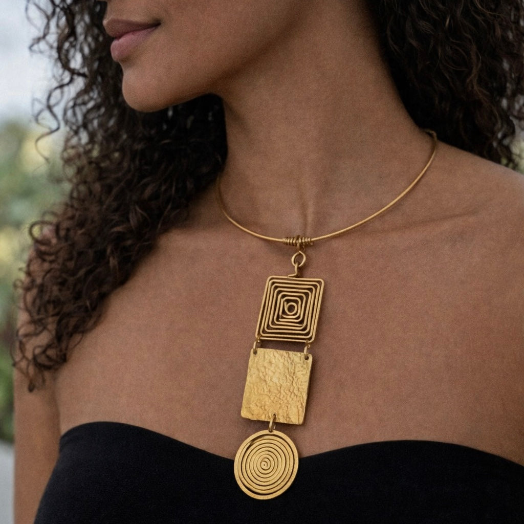 Kenyan Brass Necklace