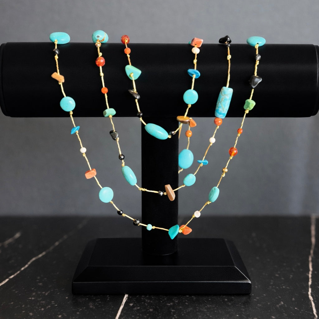 Wanderlight Stone Beaded Necklace