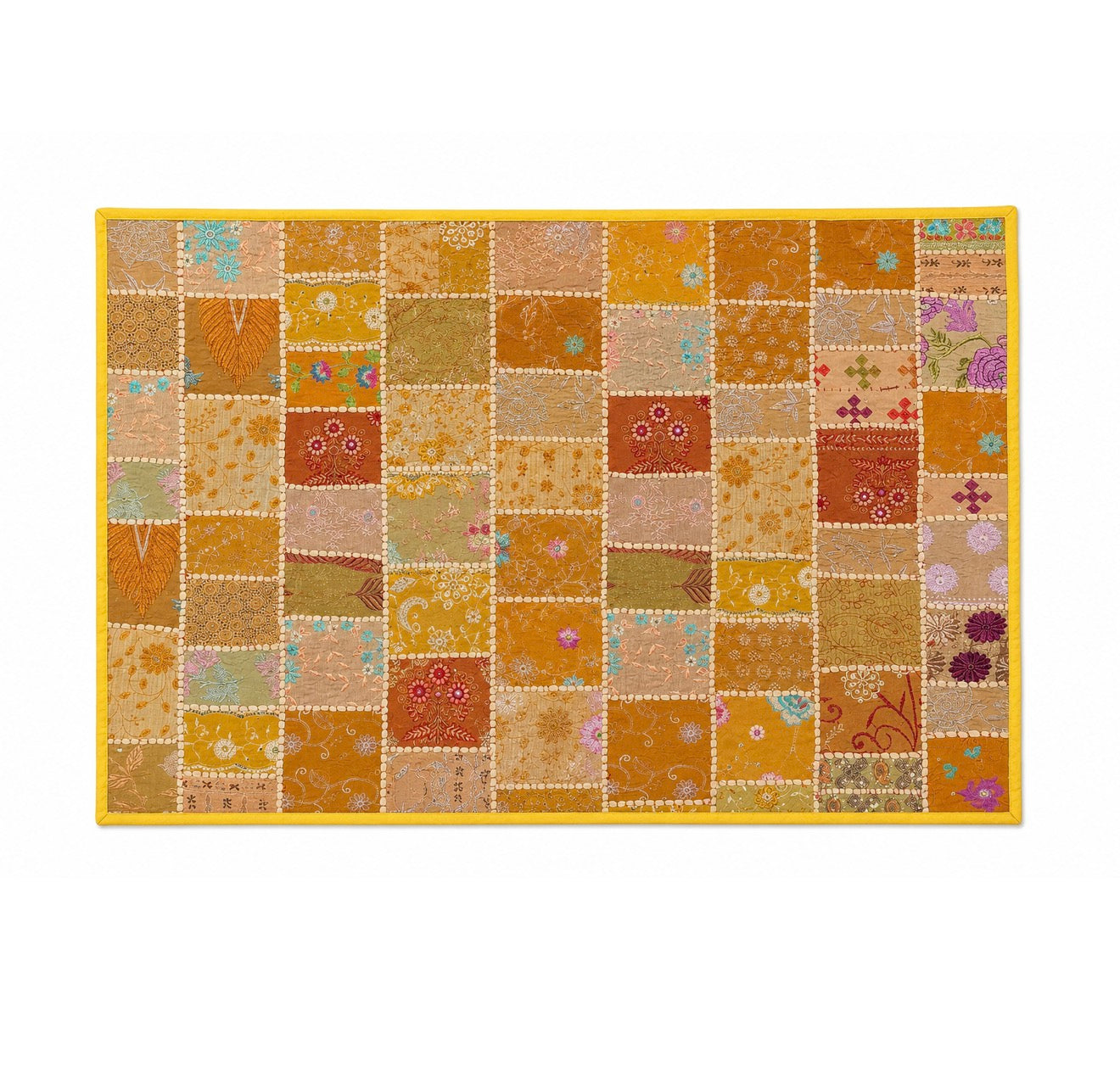 Sunshine Flower Aari Patchwork Textile