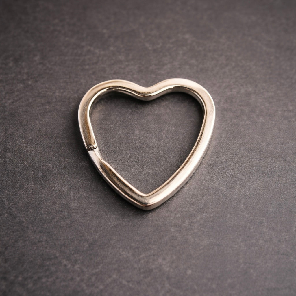 Heart Keyring 🩶