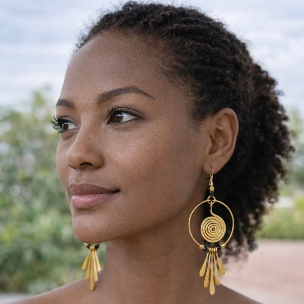 Sankofa Sun Earrings