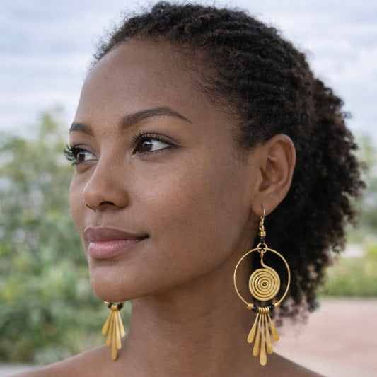 Sankofa Sun Earrings