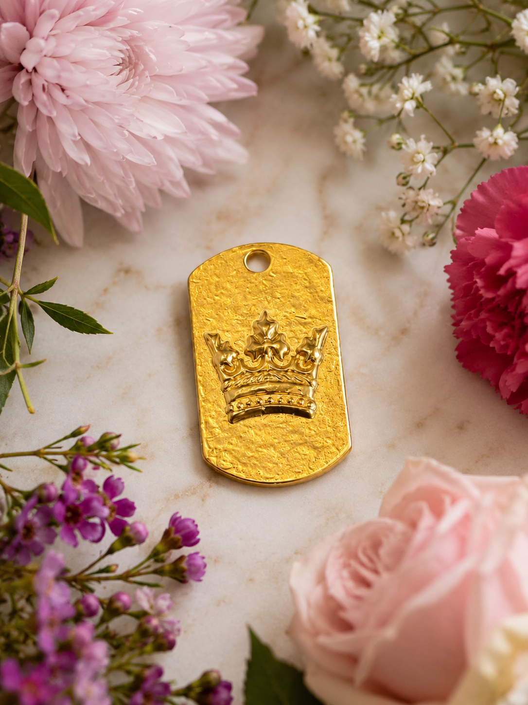 Gold Royal Crown Charm
