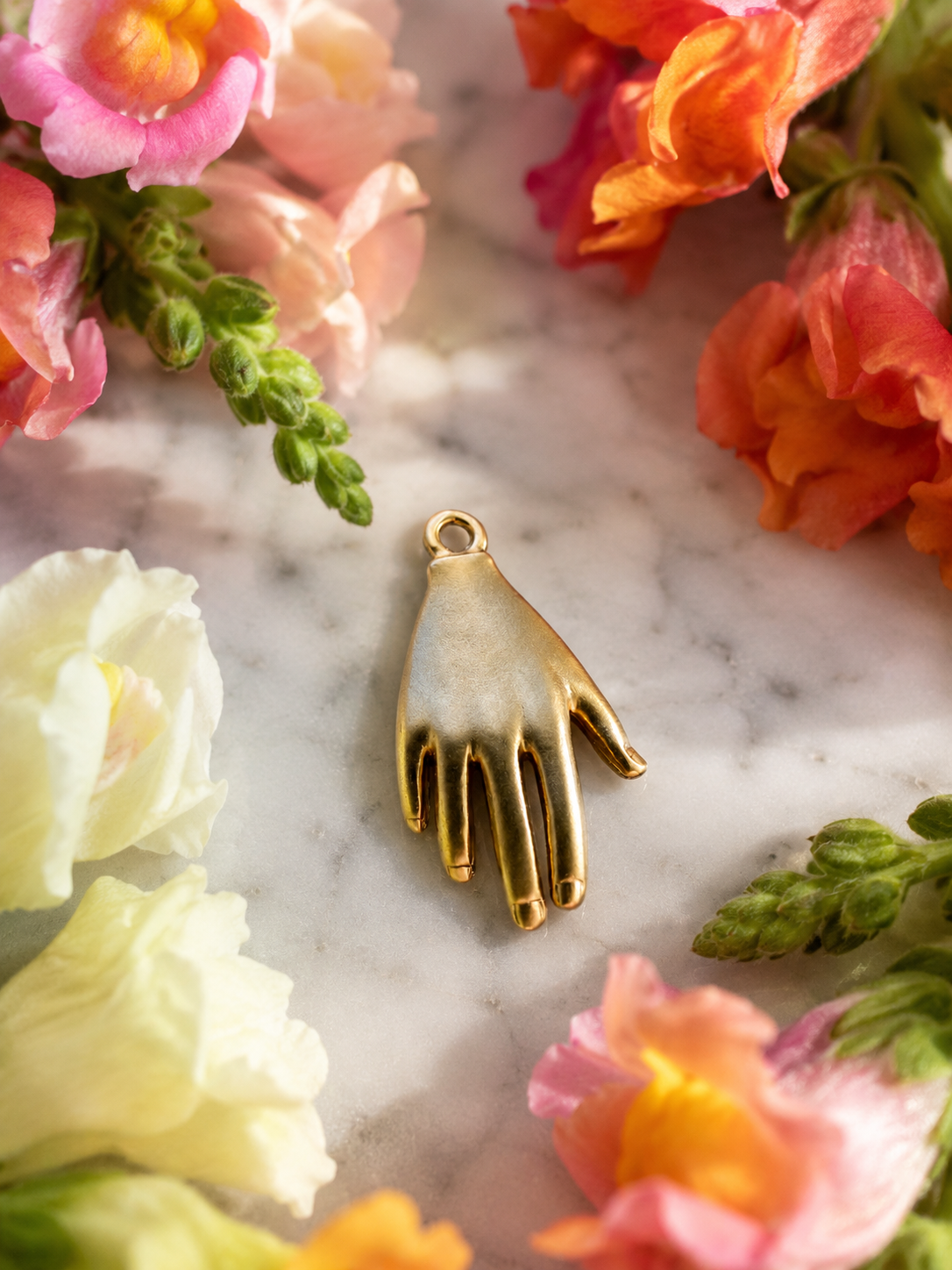 Golden Hand Charm