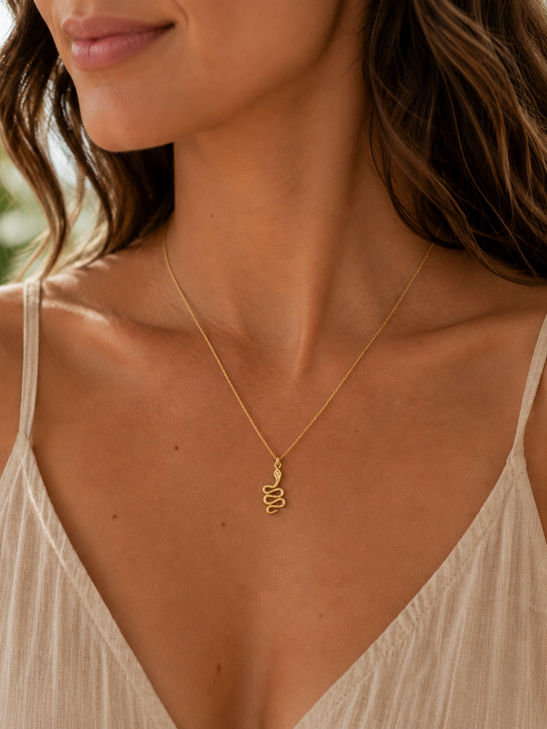 Golden Serpent Charm