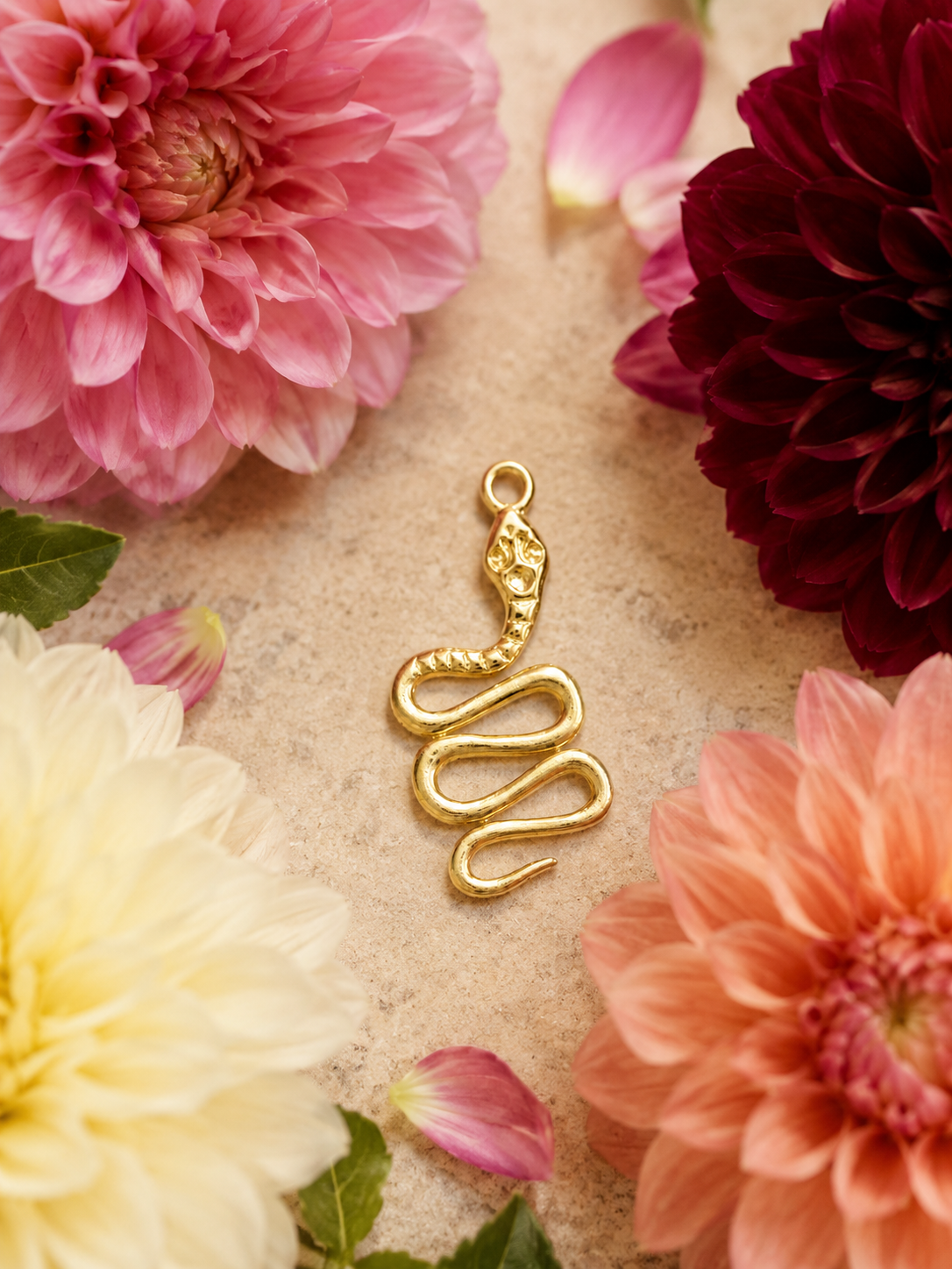 Golden Serpent Charm