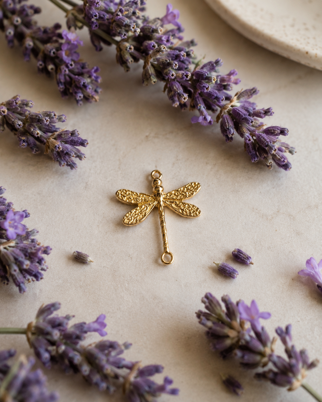 Shimmering Dragonfly Charm