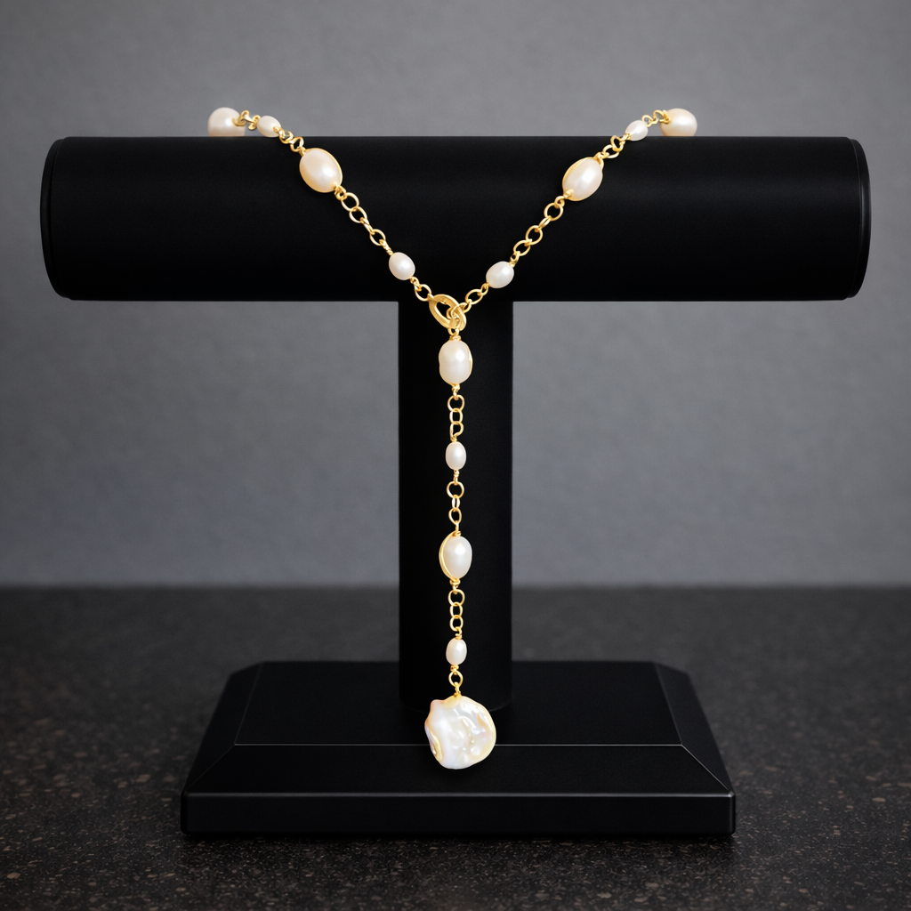 Luminous Path Pearl Necklace