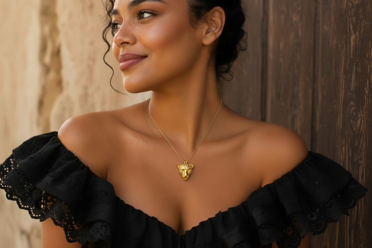 Savanna Leopard Charm