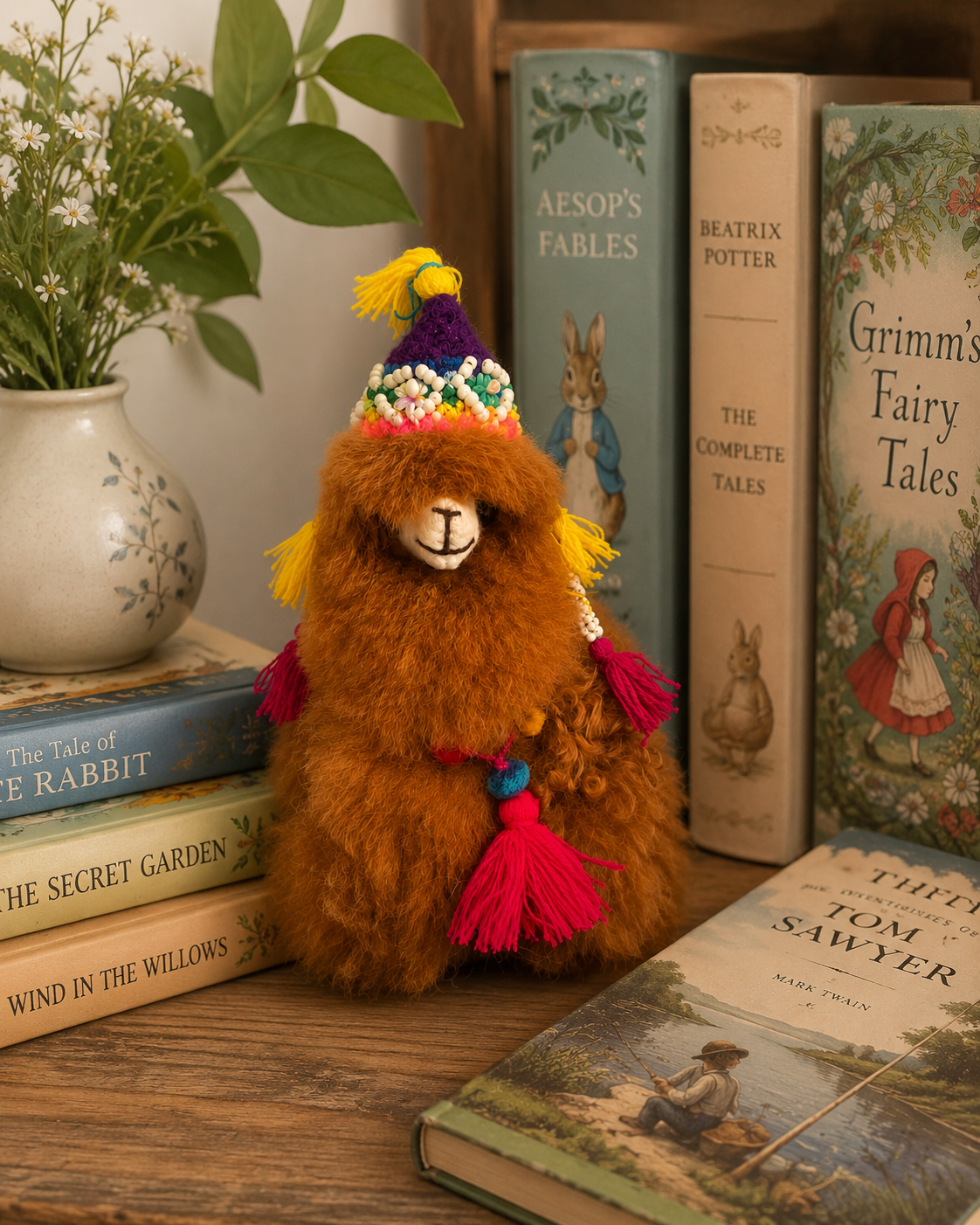 Saffron an Alpaca from Peru