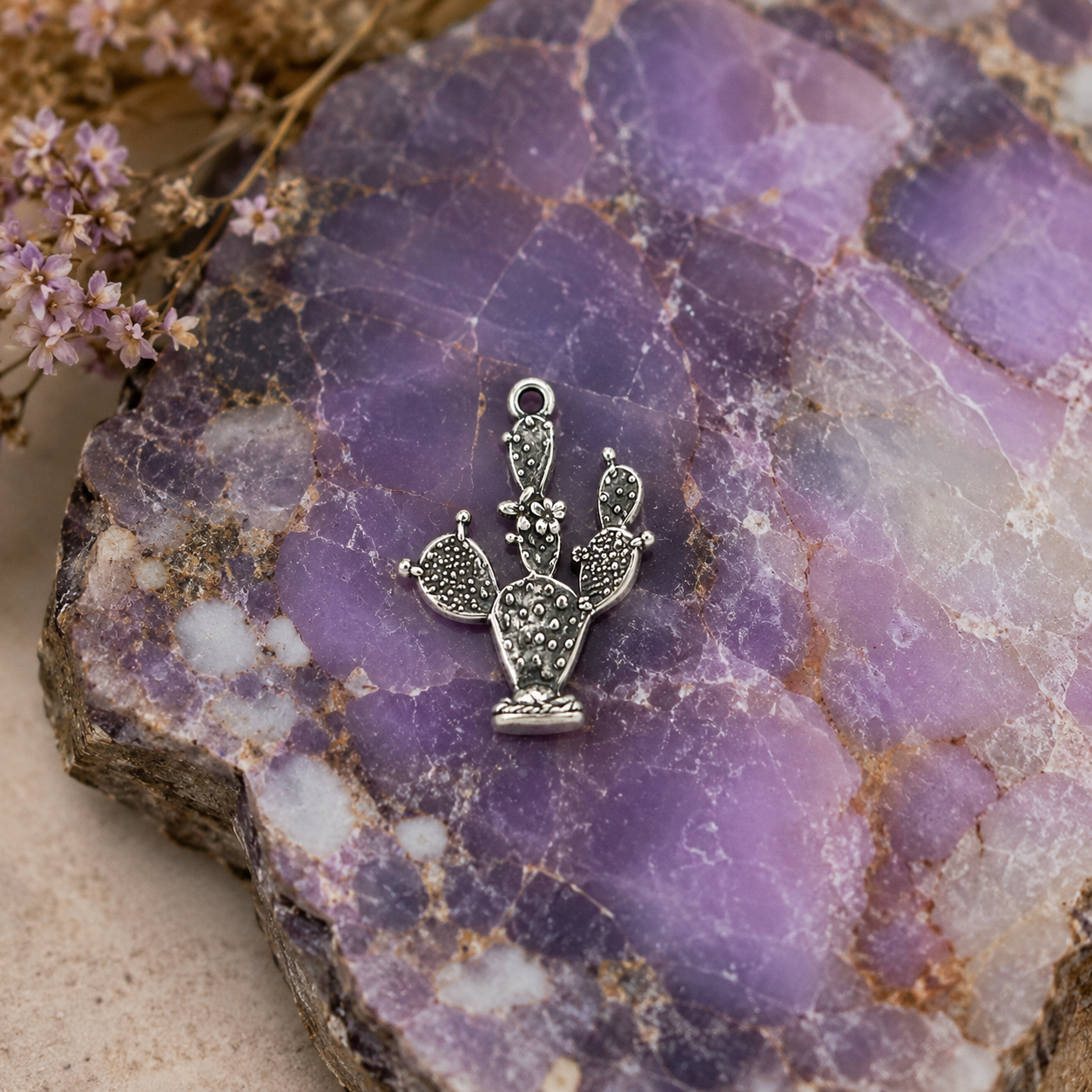 Prickly Pair Charm