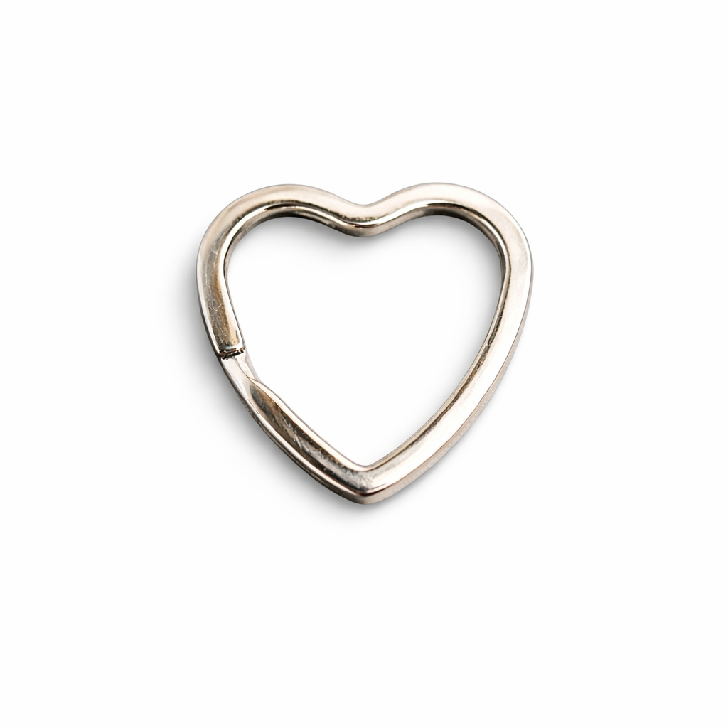 Heart Keyring 🩶