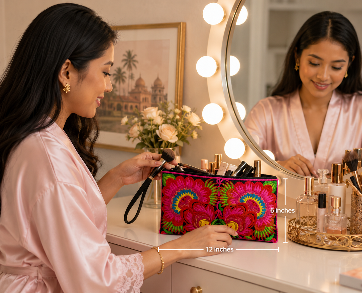 Hand-Embroidered Artisan Purse