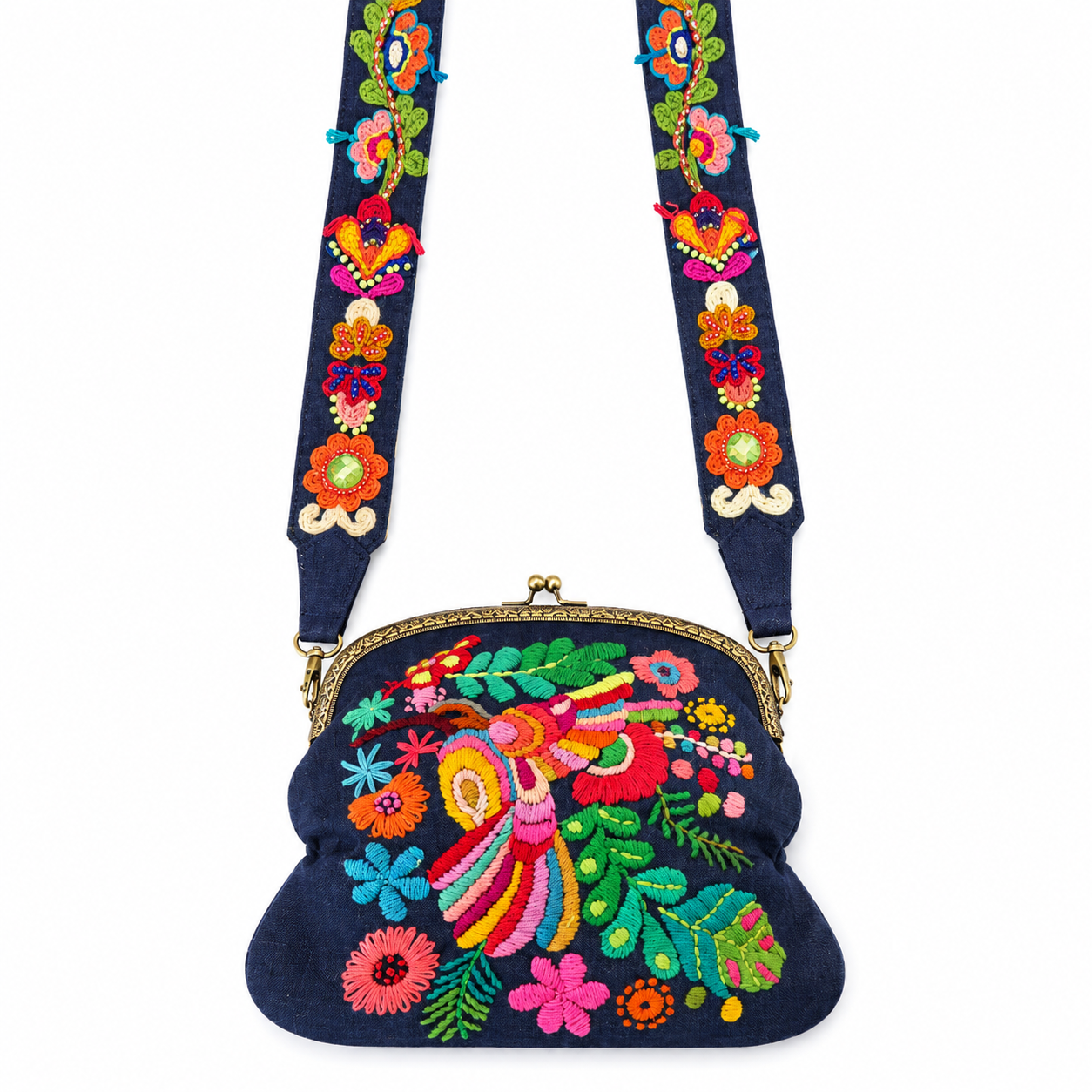 Hand-Embroidered Artisan Purse