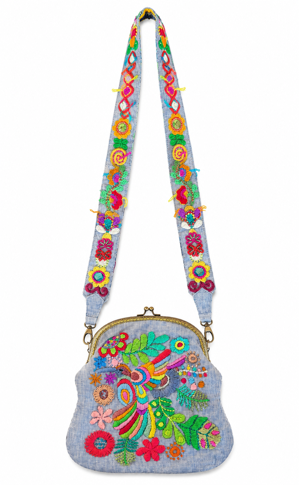 Hand-Embroidered Artisan Purse