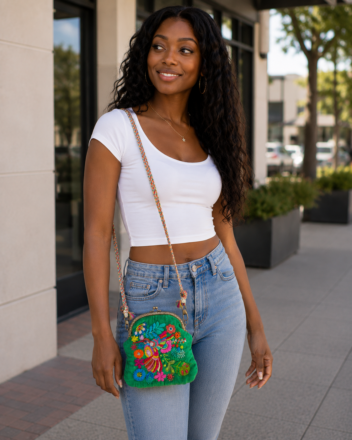 Hand-Embroidered Artisan Purse