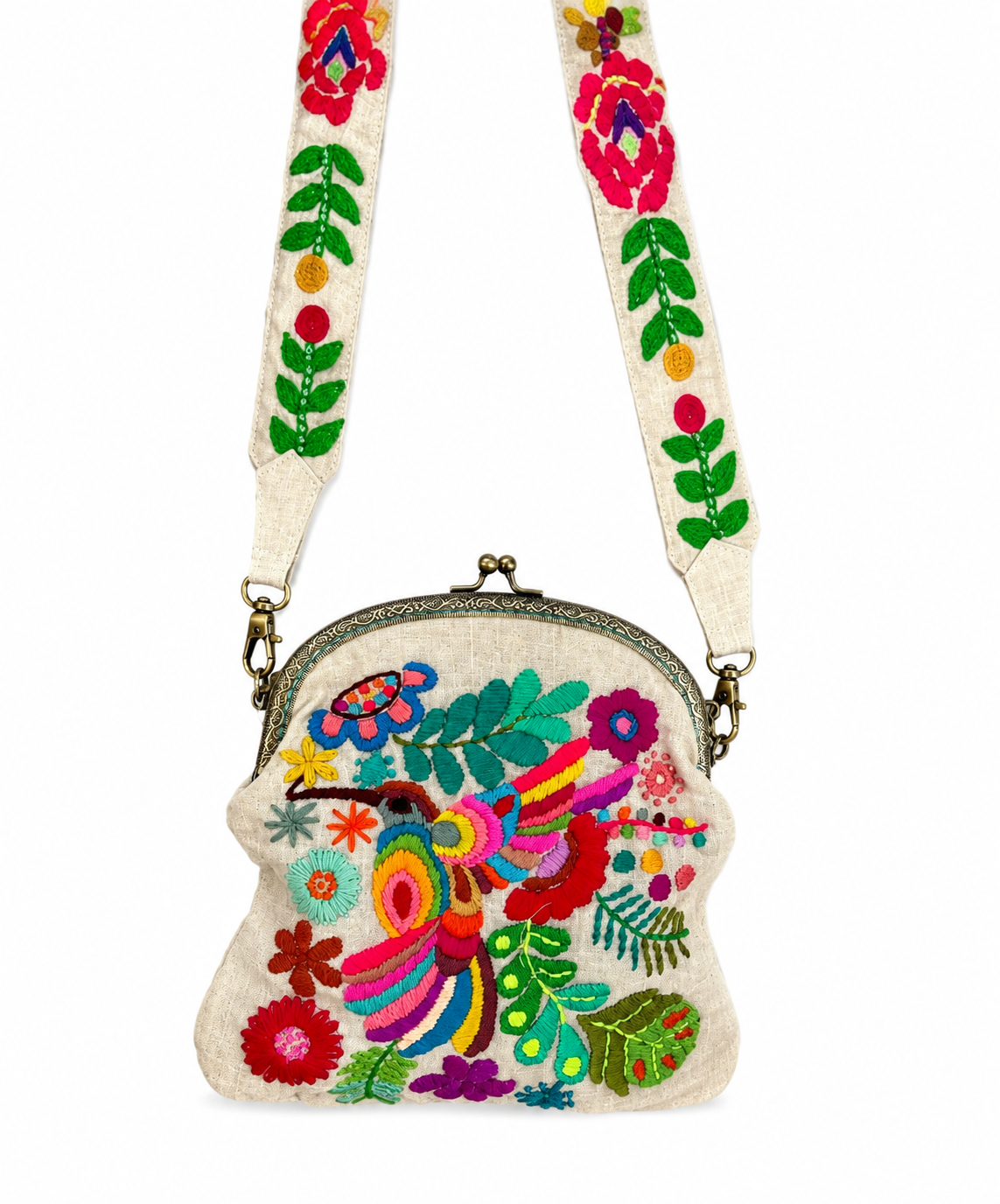 Hand-Embroidered Artisan Purse”