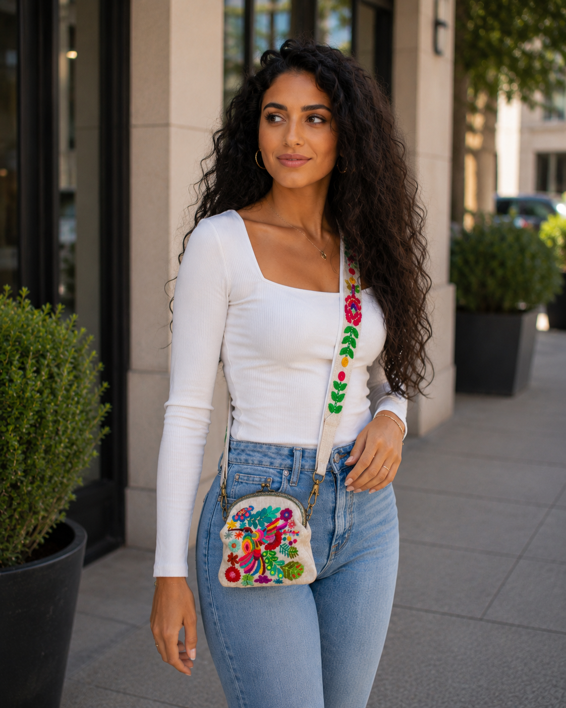 Hand-Embroidered Artisan Purse”