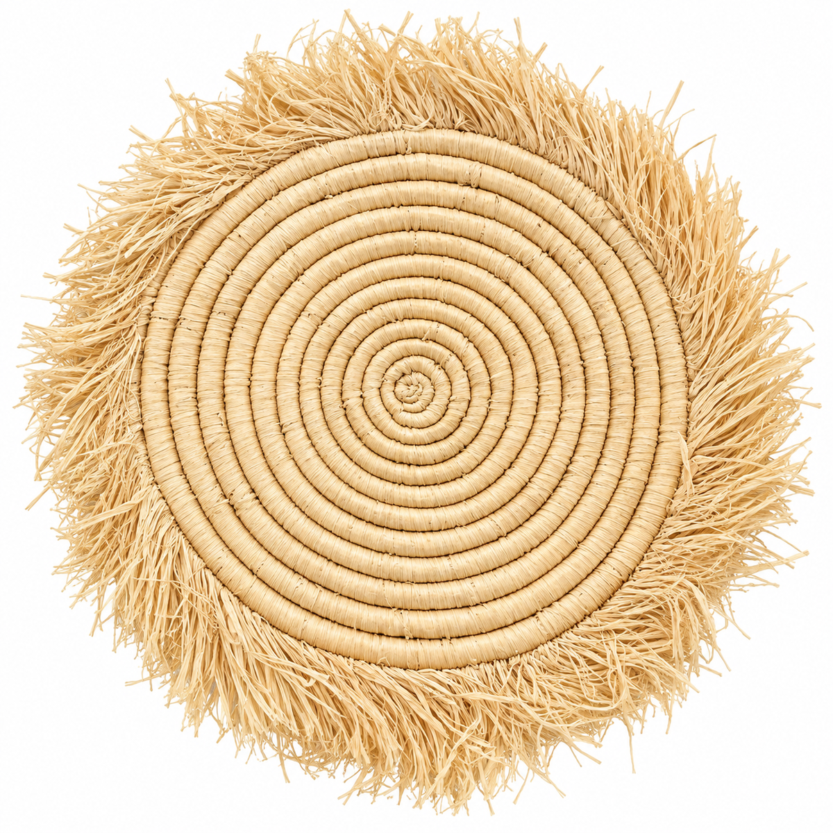 Raffia-Edge Woven Charger