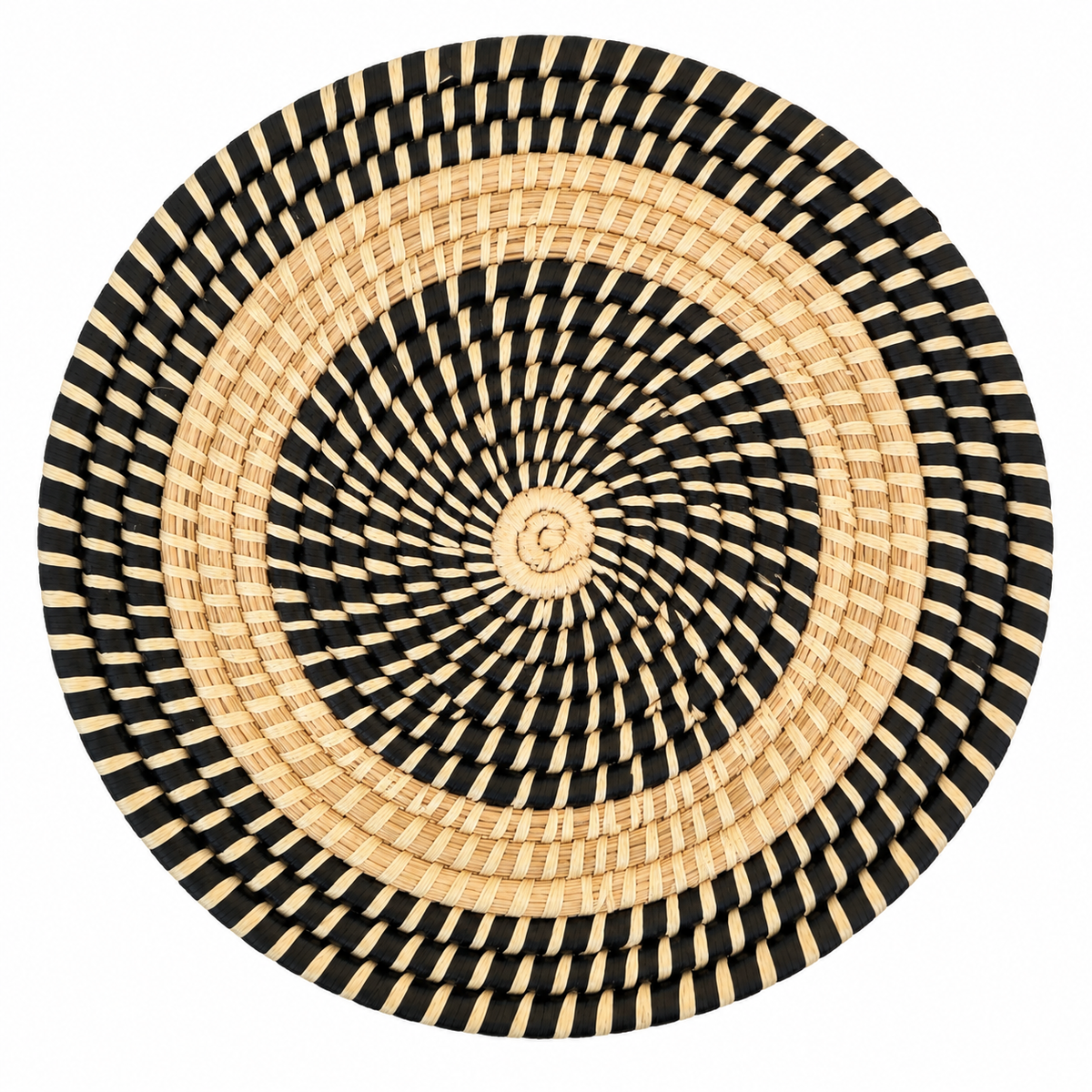 Black & White Woven Charger
