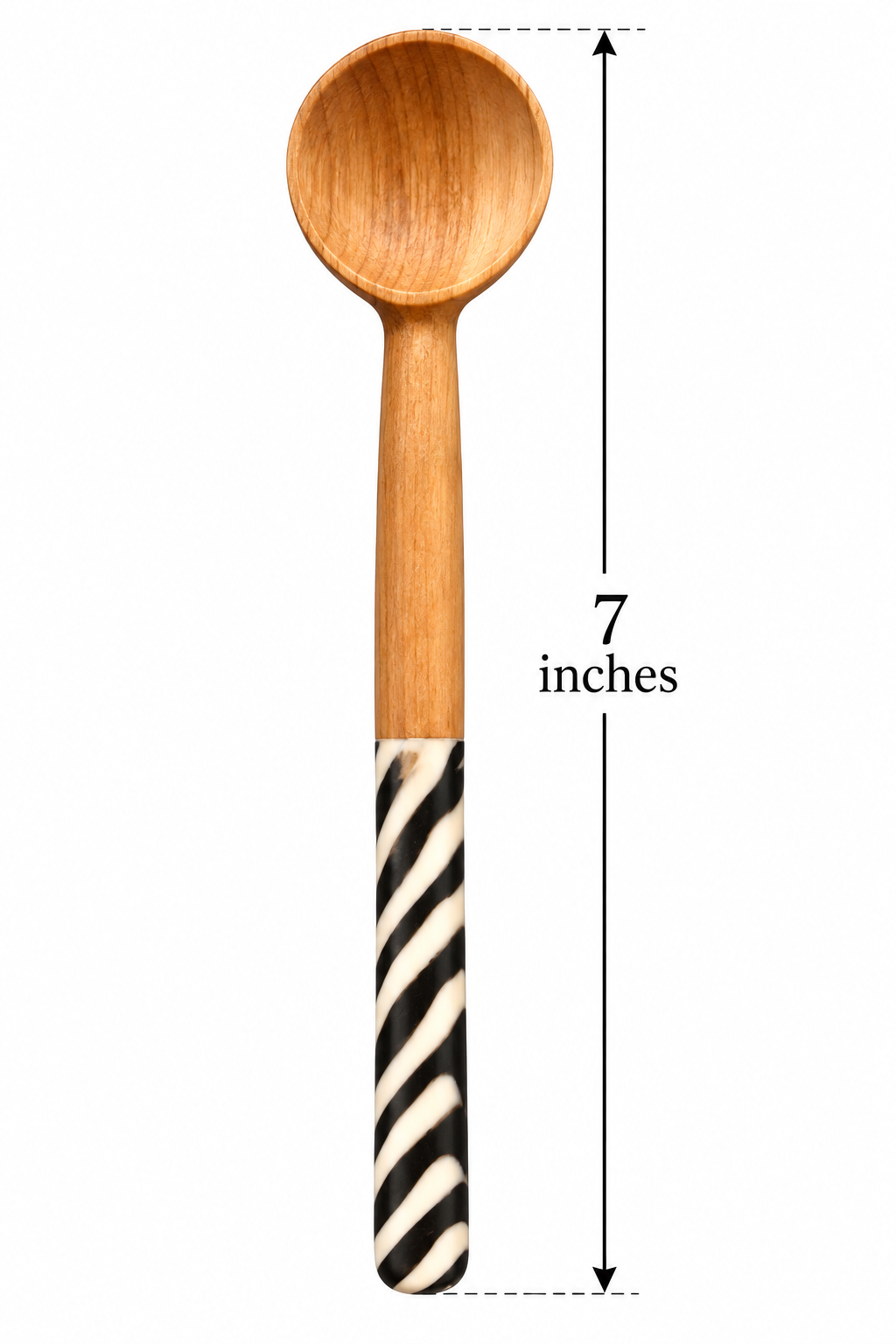 Kenyan Rosewood & Bone Inlay Spoon