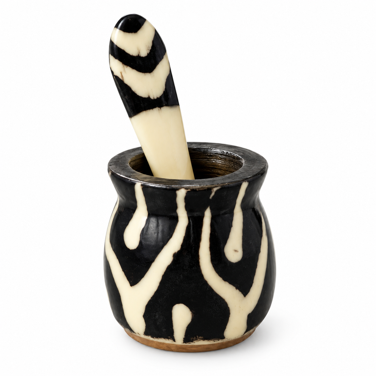 Mini Horn Spice Dish w/ Spoon