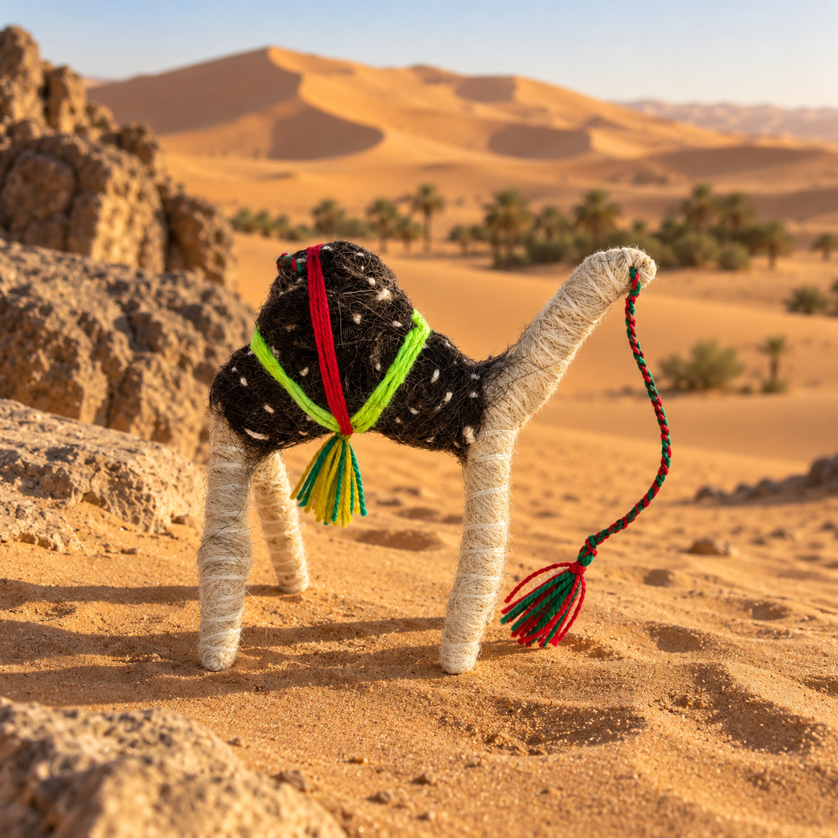 Handmade Sahara Desert Camel - “Nadir”
