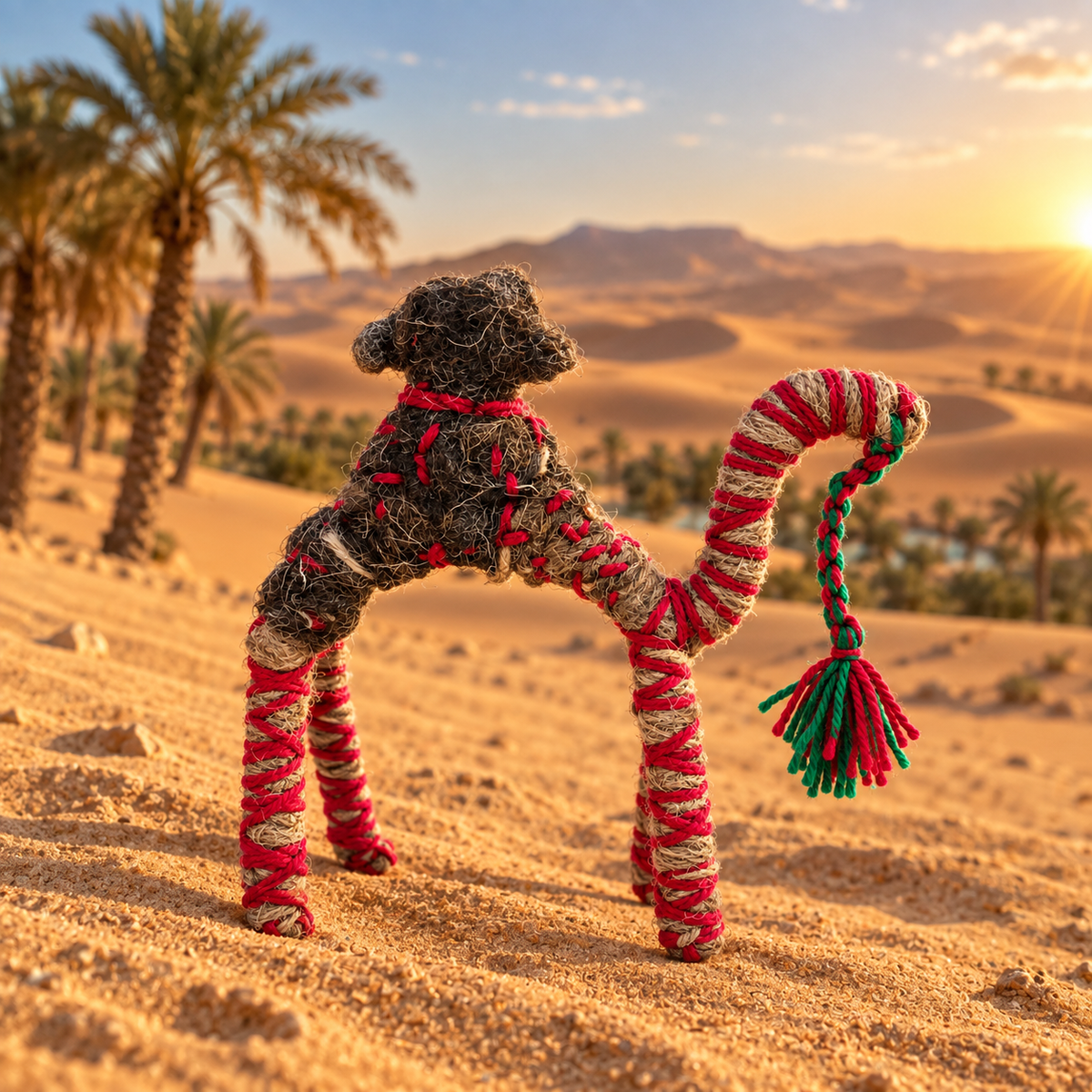 Handmade Sahara Desert Camel – “Kasem”